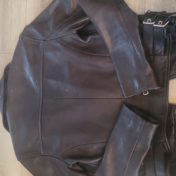 Reiss l Black Leather Jacket l Size 2 - Picture 10 of 12